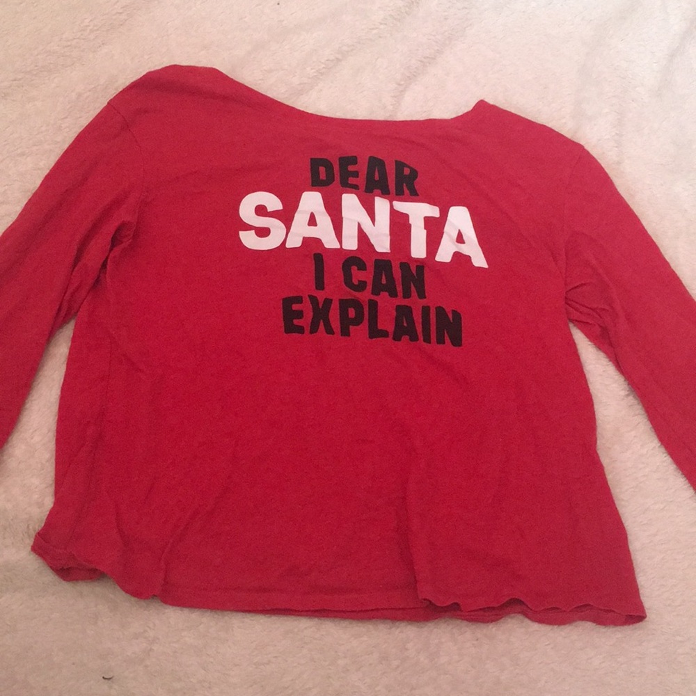 Dear Santa I can explain pajama top